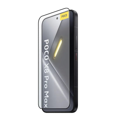 Crong 3D Armour Glass Lite – grūdintas stiklas su klijais visame paviršiuje, skirtas Xiaomi POCO X8 Pro Max 5G