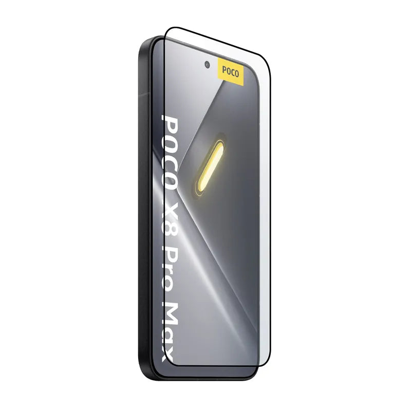 Crong 3D Armour Glass Lite – grūdintas stiklas su klijais visame paviršiuje, skirtas Xiaomi POCO X8 Pro Max 5G