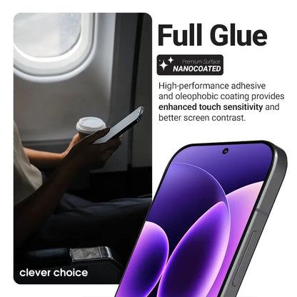 Crong 3D Armour Glass Lite – Grūdintas stiklas su pilna lipnia danga, skirtas Xiaomi 17