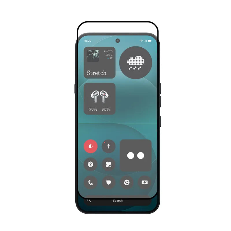 Crong 3D Armour Glass Lite – stiklas su klijais per visą paviršių, skirtas Nothing Phone 4a Pro