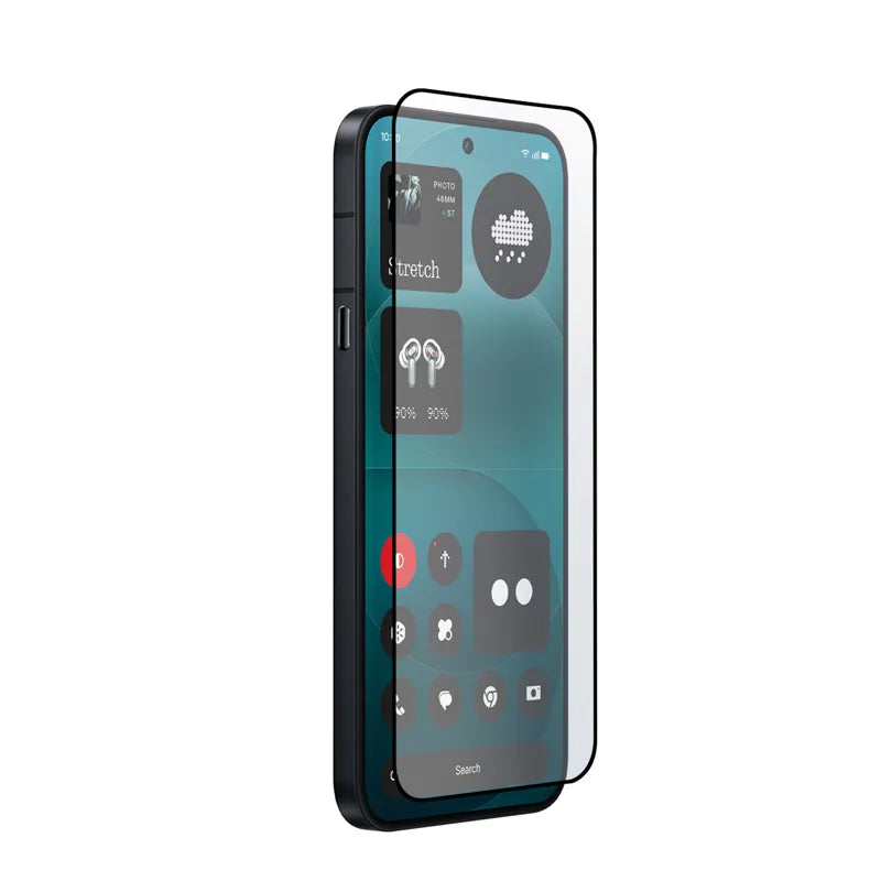 Crong 3D Armour Glass Lite – stiklas su klijais per visą paviršių, skirtas Nothing Phone 4a Pro