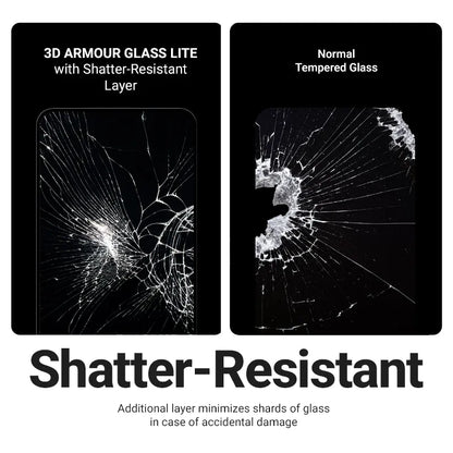 Crong 3D Armour Glass Lite – stiklas su klijais per visą paviršių, skirtas Nothing Phone 4a Pro