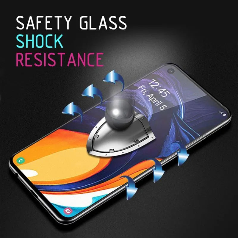 Crong 7D Nano Flexible Glass – visiškai padengiantis hibridinis ekrano apsauga 9H Samsung Galaxy A80 / A90