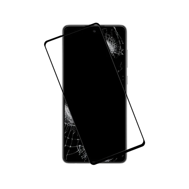 Crong 7D Nano lankstus stiklas – Neardomamas 9H hibridinis stiklas visam Samsung Galaxy A72 ekranui