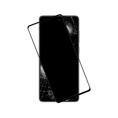 Crong 7D Nano lankstus stiklas – Neardomamas 9H hibridinis stiklas visam Samsung Galaxy A72 ekranui