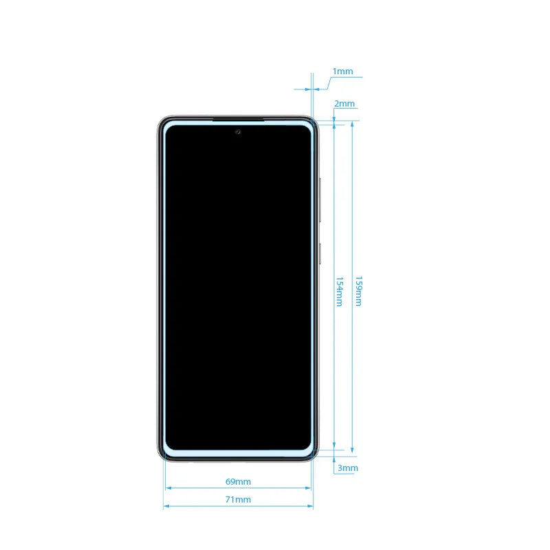 Crong 7D Nano lankstus stiklas – Neardomamas 9H hibridinis stiklas visam Samsung Galaxy A72 ekranui