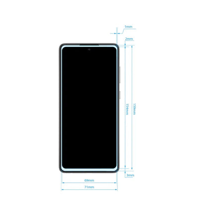 Crong 7D Nano lankstus stiklas – Neardomamas 9H hibridinis stiklas visam Samsung Galaxy A72 ekranui