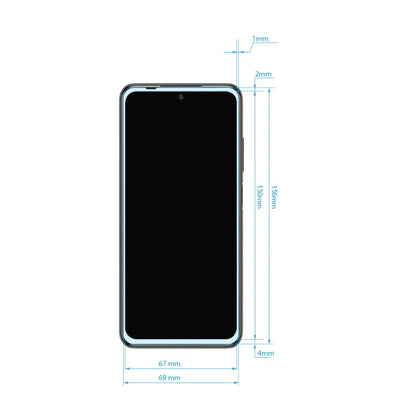 Crong 7D Nano Lankstus Stiklas - Neardus 9H hibridinis stiklas visam Xiaomi Redmi Note 10 5G ekranui