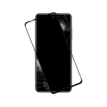 Crong 7D Nano Lankstus Stiklas - Neardus 9H hibridinis stiklas visam Xiaomi Redmi Note 10 5G ekranui