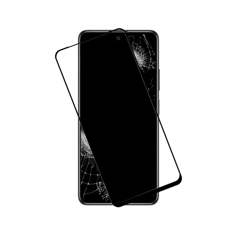 Crong 7D Nano Lankstus Stiklas - Neperleidžiamas 9H hibridinis stiklas visam Xiaomi POCO M4 Pro 5G ekranui