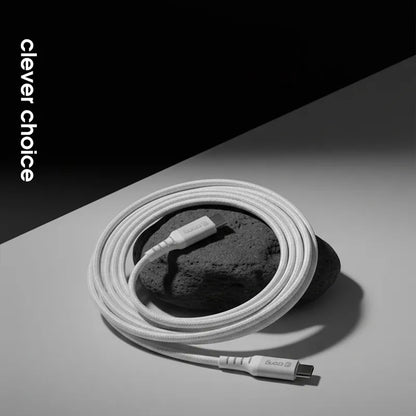 Crong Armor Link – USB-C Lightning greito įkrovimo MFi laidas 150cm (baltas)