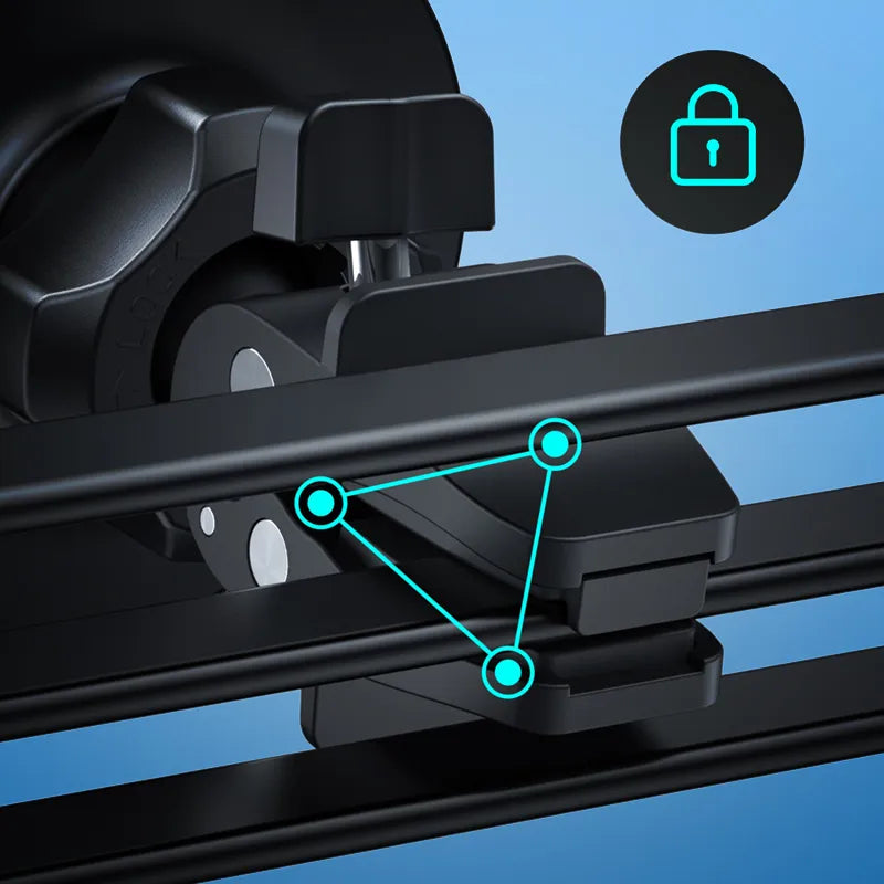 Crong Carclip MagSafe magnetinis automobilinis laikiklis (juodas)