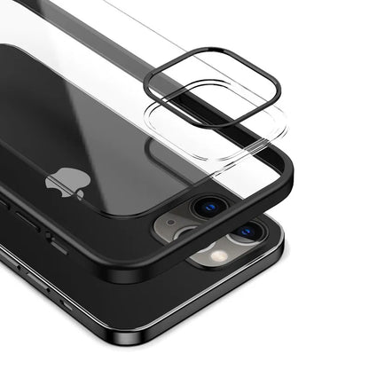 Crong Clear Cover - iPhone 12 Pro Max dėklas (juodas)
