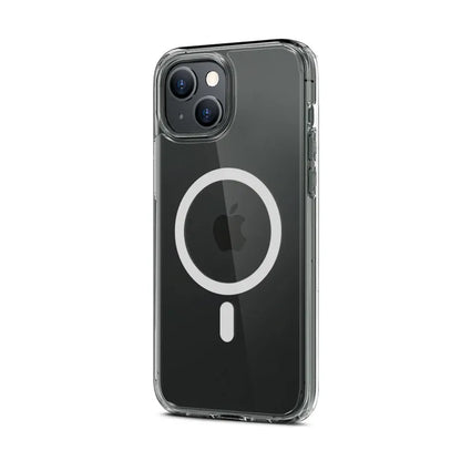 Crong Clear MAG Cover - Dėklas iPhone 15 Plus su MagSafe (Skaidrus)