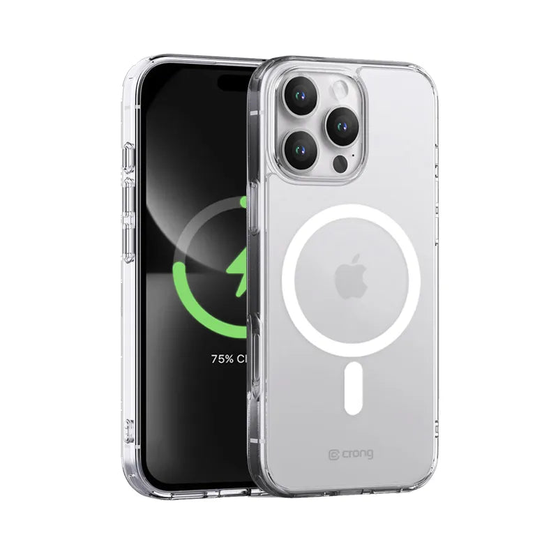 Crong Clear MAG Cover - Dėklas iPhone 16 Pro Max MagSafe (Skaidrus)