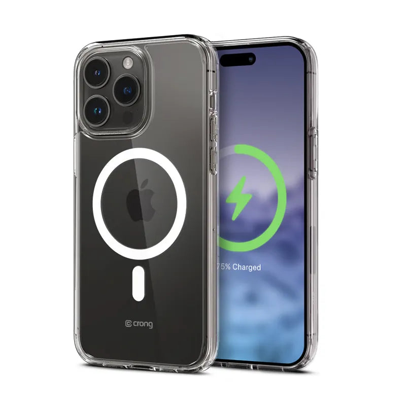 Crong Clear MAG Cover - iPhone 15 Pro MagSafe dėklas (Skaidrus)