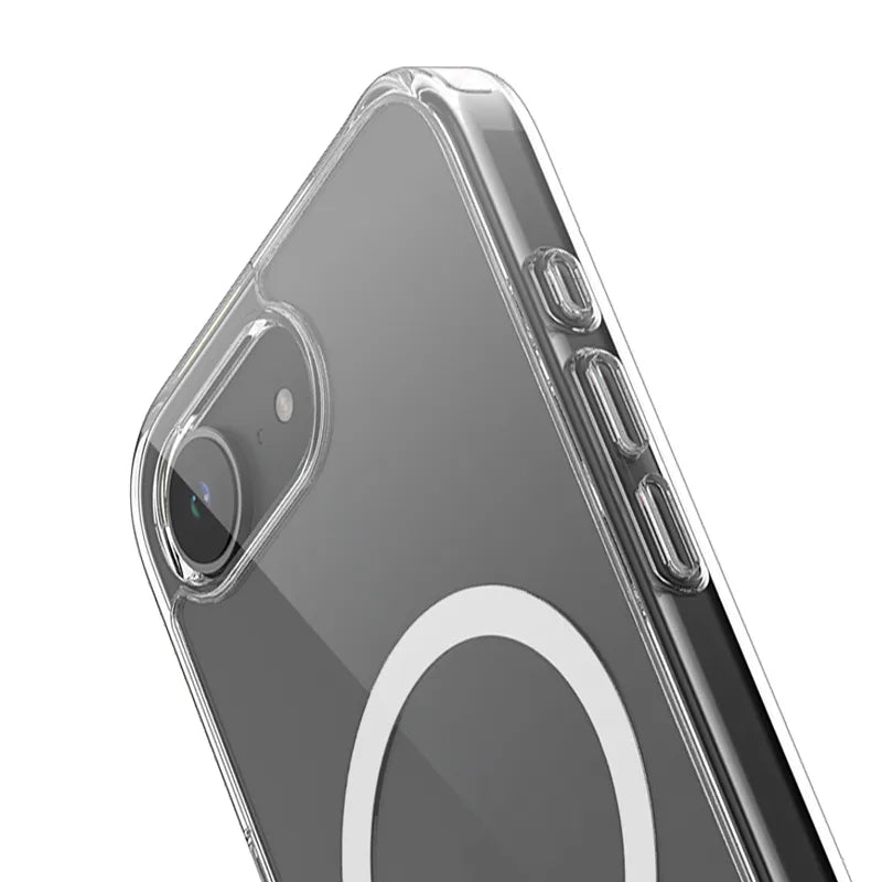 Crong Clear MAG Cover - iPhone 17e / 16e MagSafe dėklas (Skaidrus)