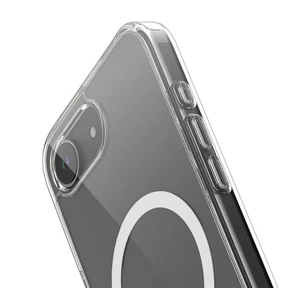 Crong Clear MAG Cover - iPhone 17e / 16e MagSafe dėklas (Skaidrus)
