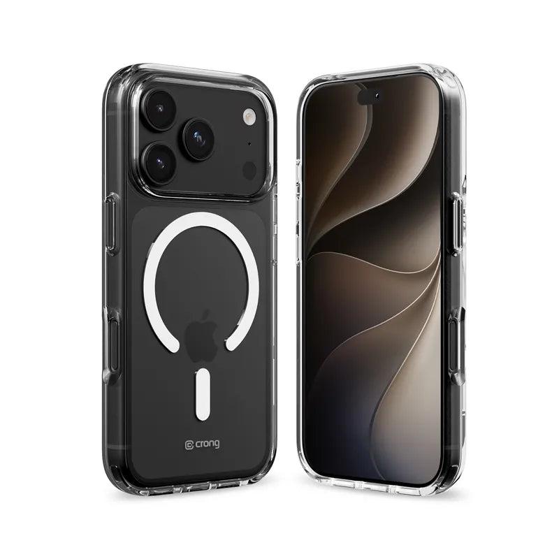 Crong Clear MAG Cover – „MagSafe“ dėklas, skirtas „iPhone 18 Pro Max“ / „17 Pro Max“ (skaidrus)