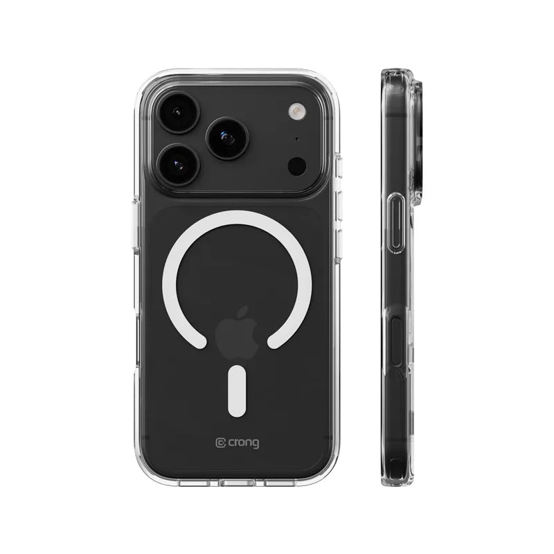 Crong Clear MAG Cover – „MagSafe“ dėklas, skirtas „iPhone 18 Pro Max“ / „17 Pro Max“ (skaidrus)