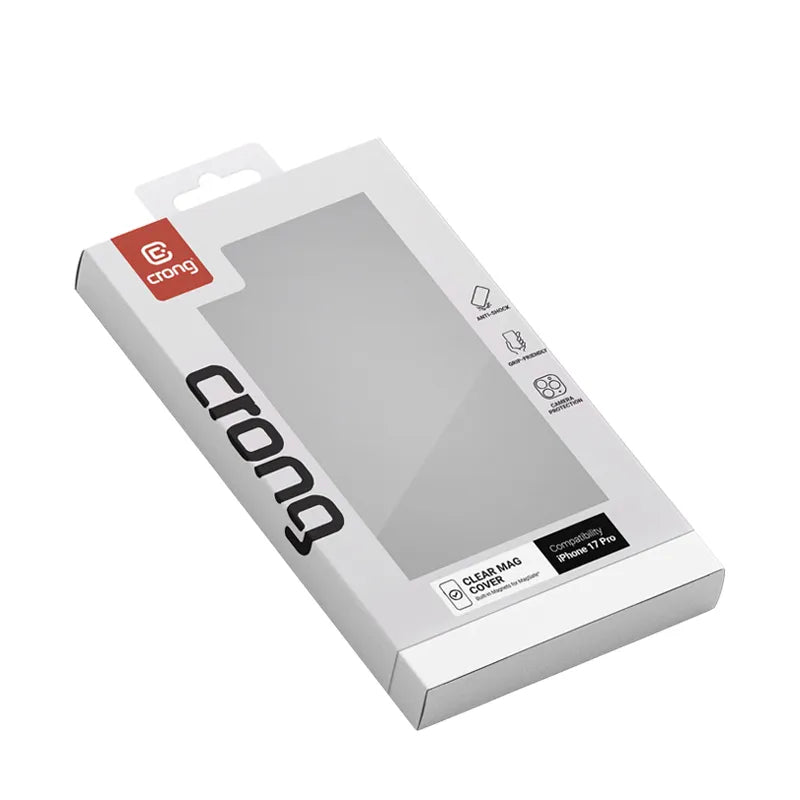 Crong Clear MAG Cover - MagSafe iPhone 17 Pro dėklas (Skaidrus)