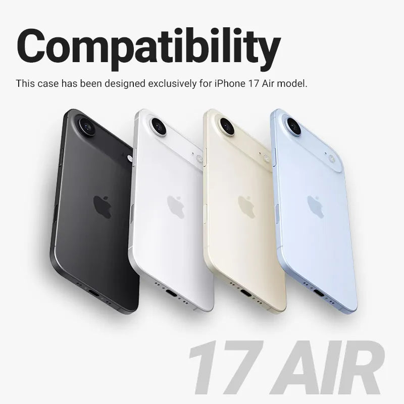Crong Clear MAG Cover - MagSafe iPhone Air dėklas (Skaidrus)