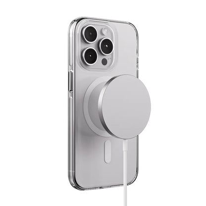 Crong Clear MAG Pro - „iPhone 15 Pro“ dėklas su MagSafe (Skaidrus)