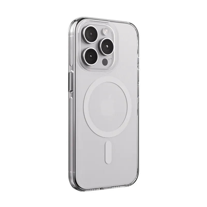 Crong Clear MAG Pro - „iPhone 15 Pro“ dėklas su MagSafe (Skaidrus)