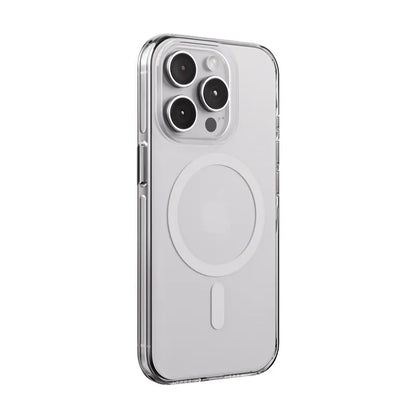 Crong Clear MAG Pro - „iPhone 15 Pro“ dėklas su MagSafe (Skaidrus)