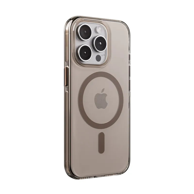 Crong Clear MAG Pro - iPhone 15 Pro MagSafe dėklas (Desert)