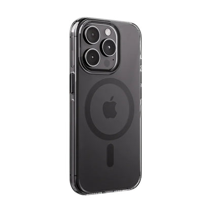 Crong Clear MAG Pro - iPhone 15 Pro MagSafe dėklas (juodas)