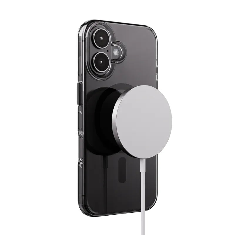 Crong Clear MAG Pro - iPhone 16 MagSafe dėklas (juodas)