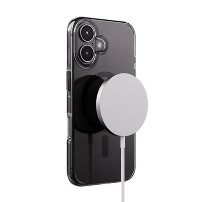 Crong Clear MAG Pro - iPhone 16 MagSafe dėklas (juodas)