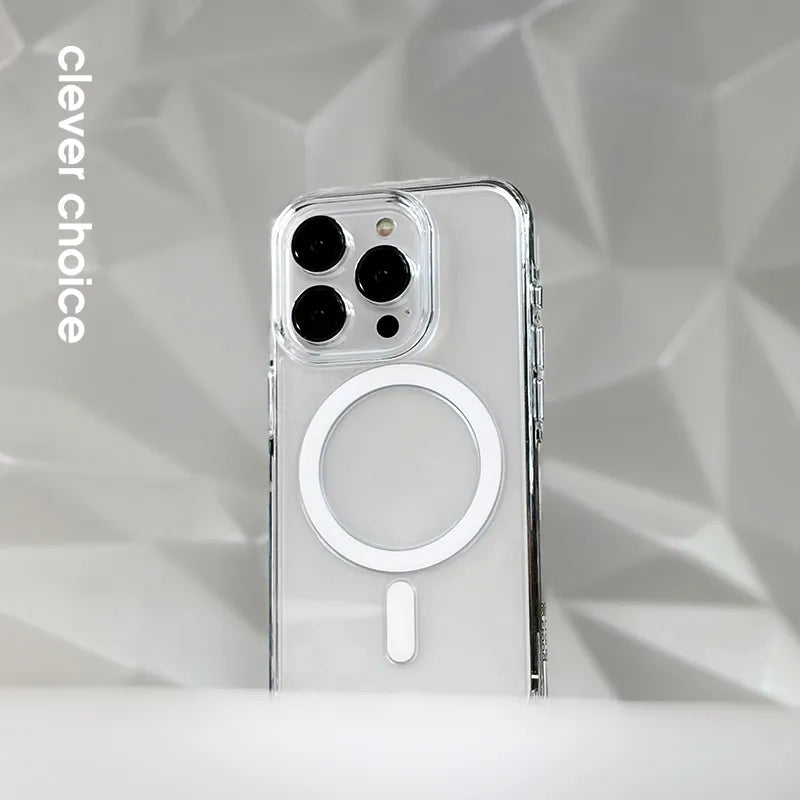 Crong Clear MAG Pro - iPhone 16 MagSafe dėklas (Skaidrus)