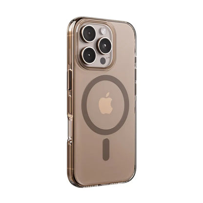 Crong Clear MAG Pro – iPhone 16 Pro MagSafe dėklas (Desert)