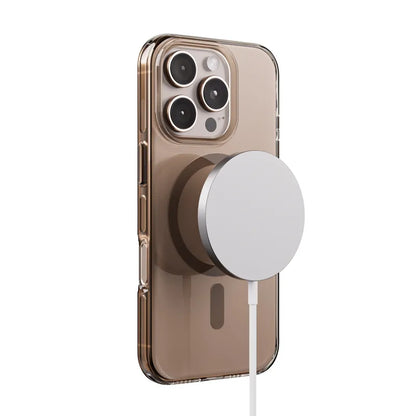 Crong Clear MAG Pro – iPhone 16 Pro MagSafe dėklas (Desert)