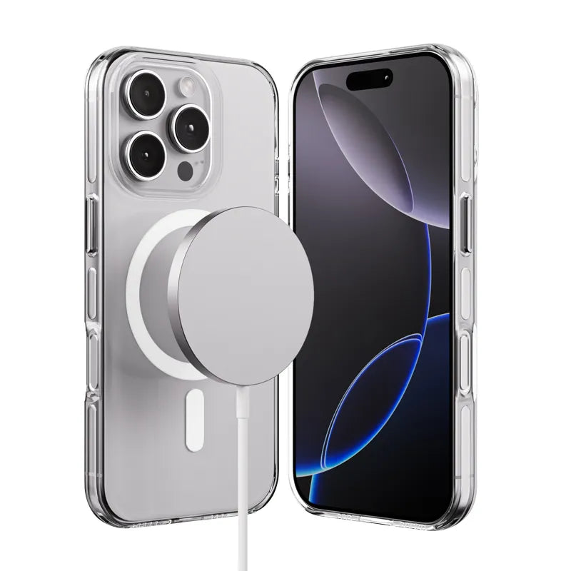 Crong Clear MAG Pro – iPhone 16 Pro MagSafe dėklas (Skaidrus)