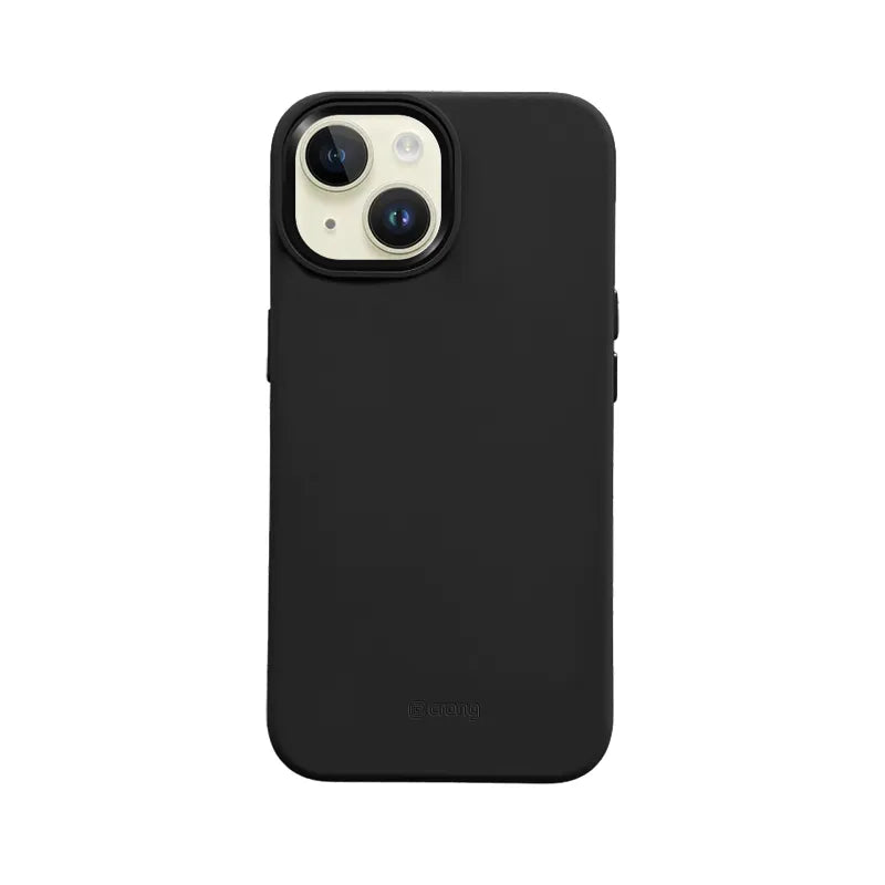 Crong Color Cover LUX Magnetic - iPhone 15 Plus MagSafe dėklas (juodas)