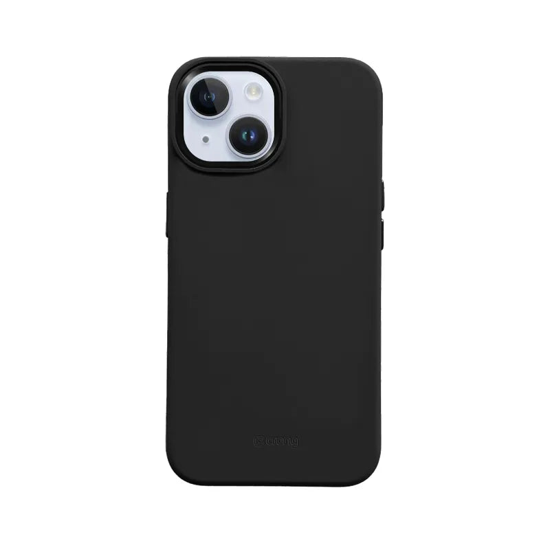 Crong Color Cover LUX Magnetic - iPhone 15 Plus MagSafe dėklas (juodas)