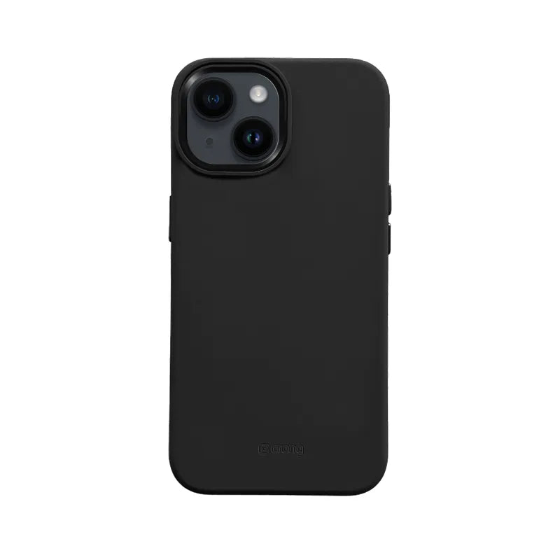 Crong Color Cover LUX Magnetic - iPhone 15 Plus MagSafe dėklas (juodas)