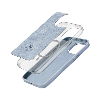 Crong Color Cover LUX Magnetic - iPhone 15 Plus MagSafe dėklas (mėlynas)