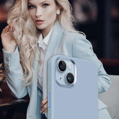 Crong Color Cover LUX Magnetic - iPhone 15 Plus MagSafe dėklas (mėlynas)
