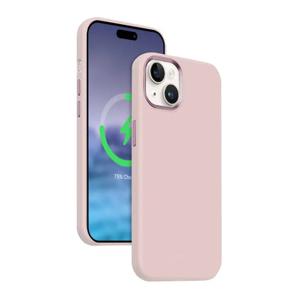 Crong Color Cover LUX Magnetic - iPhone 15 Plus MagSafe dėklas (Rožinė)