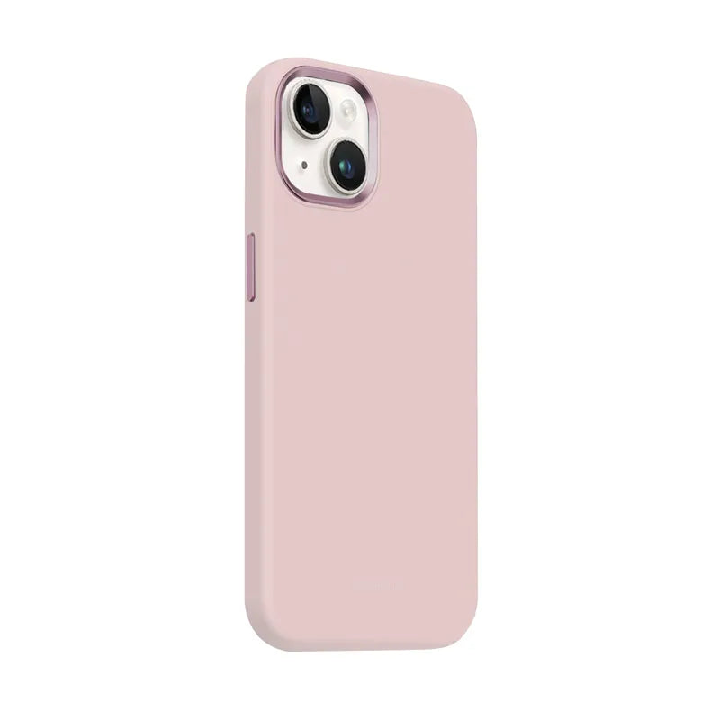 Crong Color Cover LUX Magnetic - iPhone 15 Plus MagSafe dėklas (Rožinė)