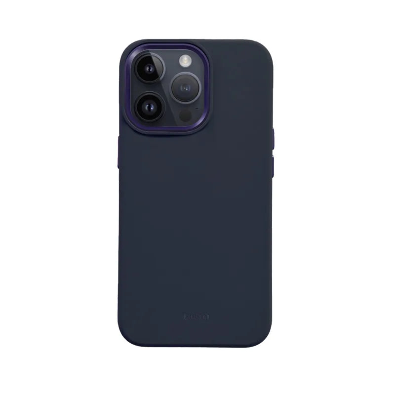 Crong Color Cover LUX Magnetic - iPhone 15 Pro MagSafe dėklas (Tamsiai mėlynas)