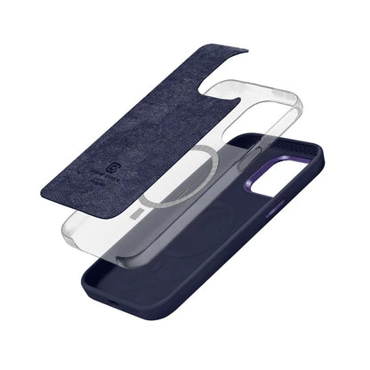 Crong Color Cover LUX Magnetic - iPhone 15 Pro Max dėklas su MagSafe (Tamsiai mėlynas)