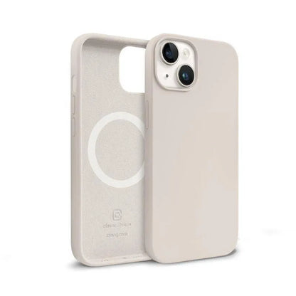 Crong Color Cover Magnetic dėklas – iPhone 14 Plus MagSafe dėklas (Stone Beige)