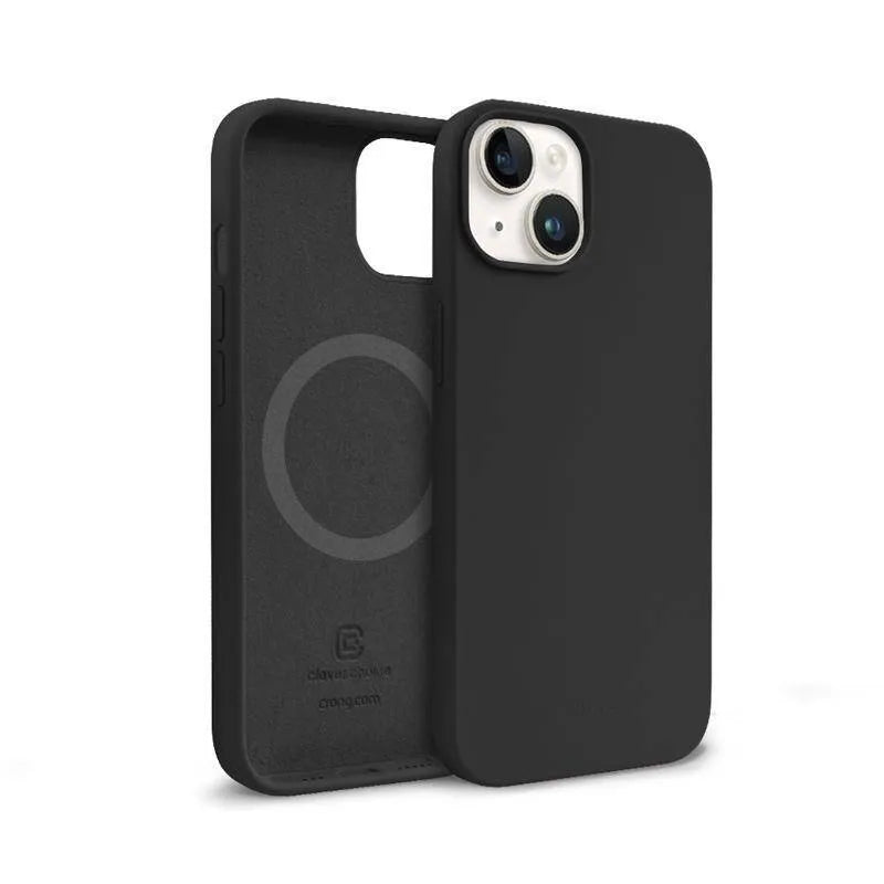 Crong Color Cover Magnetic - iPhone 14 / iPhone 13 MagSafe dėklas (juodas)