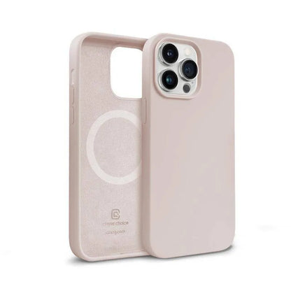 Crong Color Cover Magnetic - iPhone 14 Pro Max MagSafe dėklas (Smėlio rožinė)