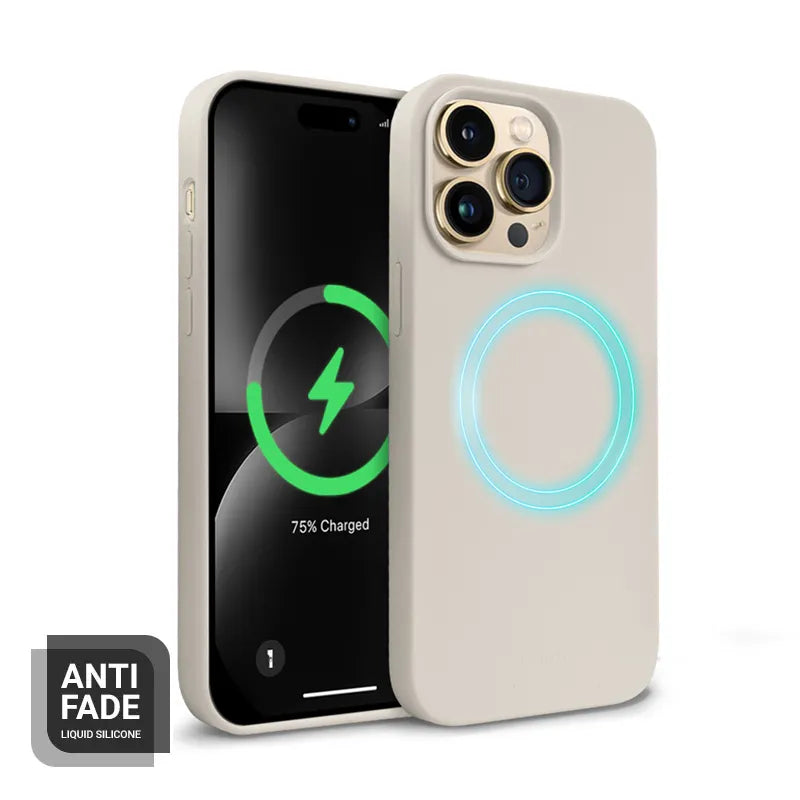 Crong Color Cover Magnetic - iPhone 14 Pro Max MagSafe dėklas (Stone Beige)